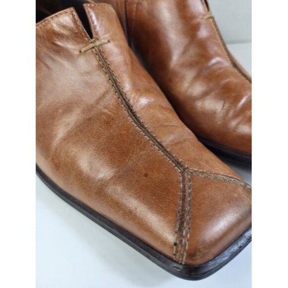 Paul Green Munchen Loafer Women's US 8 UK 5.5 Brown Leather Bootie Shoes 30913 - Picture 6 of 16